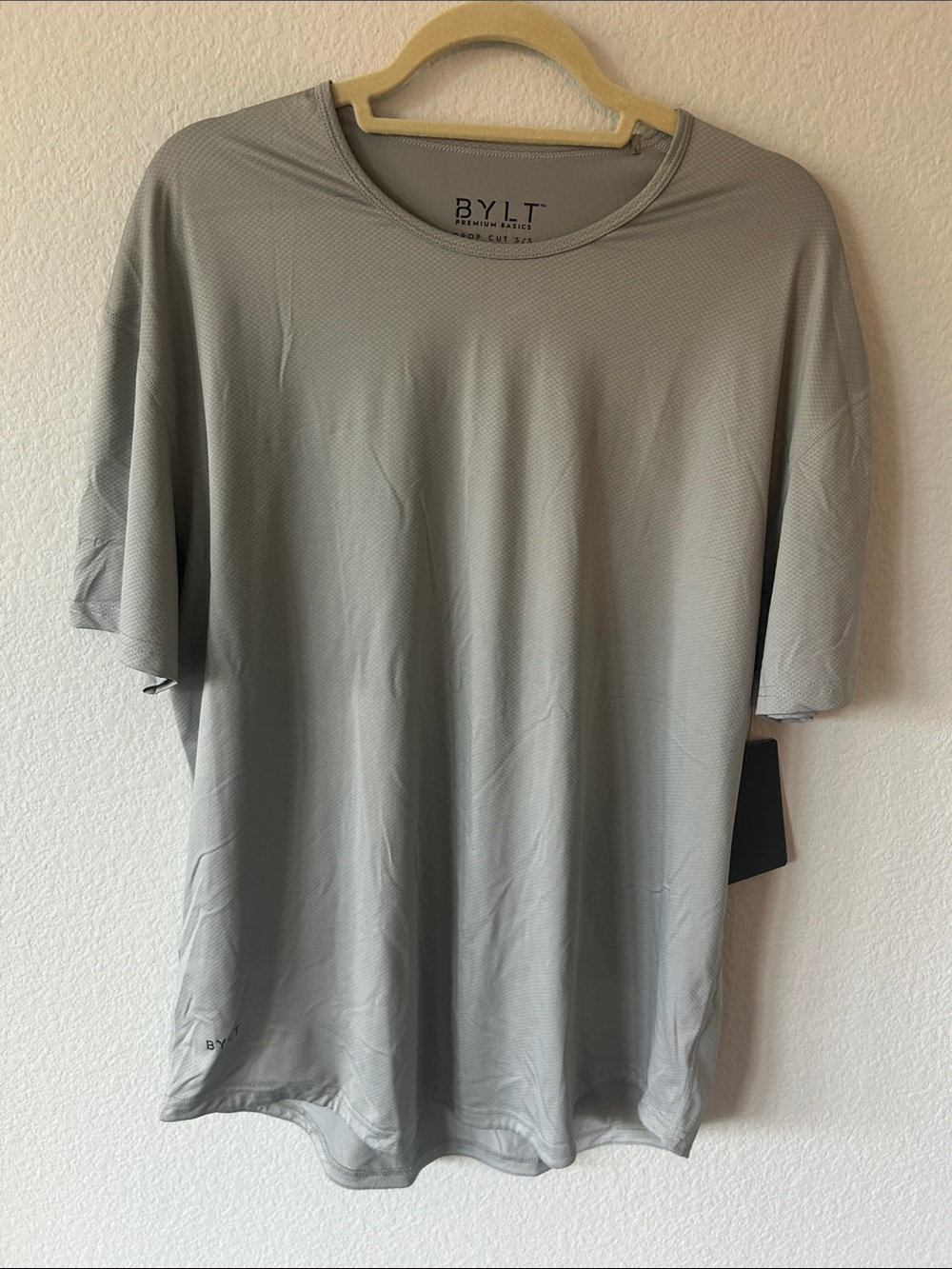 BYLT Basics Short Sleeve Crew Tee in Light Gray